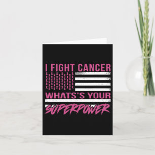 Fight Cancer What's Your Superpower  Card