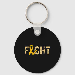 Fight Childhood Cancer Awareness 2 Key Ring