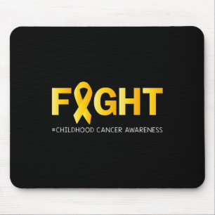 Fight Childhood Cancer Awareness Golden Ribbon for Mouse Mat