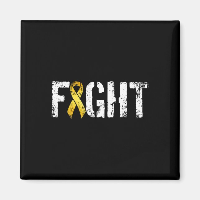 Fight Childhood Cancer Military Style Awareness Ri Magnet (Front)