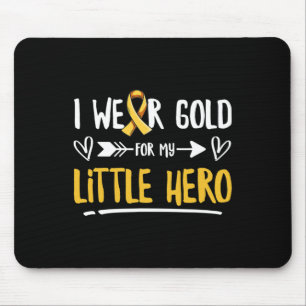 Fight Childhood Cancer Spruch for a Dad of a Warri Mouse Mat