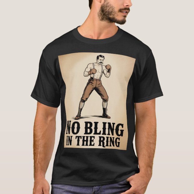Fight Club - No Bling In The Ring T-Shirt (Front)
