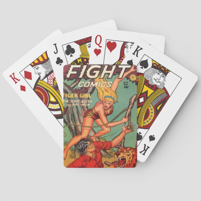 “Fight” Comic Book Playing Cards (Back)