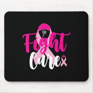 Fight Cure Pink Ribbon Breast Cancer Awareness Sur Mouse Mat
