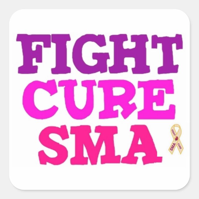 FIGHT CURE SMA with SMA Ribbon Sticker (Front)