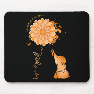 Fight Cure Sunflower Elephant Leukaemia Awareness Mouse Mat
