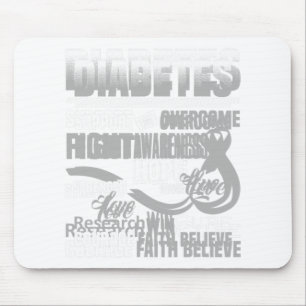 Fight Diabetes Awareness Support Hope Believe  Mouse Mat