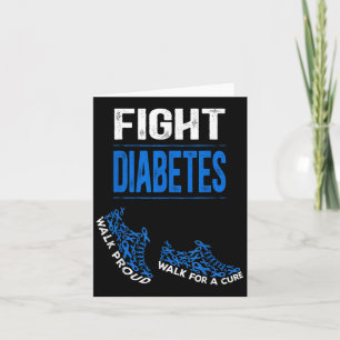 Fight Diabetes Blue Ribbon Scute Ss Cute Sss Suppo Card