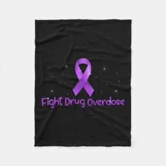 Fight Drug Overdose Opioid Awareness For Men Women Fleece Blanket