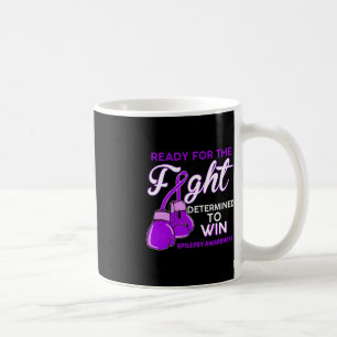 Fight Epilepsy Awareness Purple Butterfly Coffee Mug