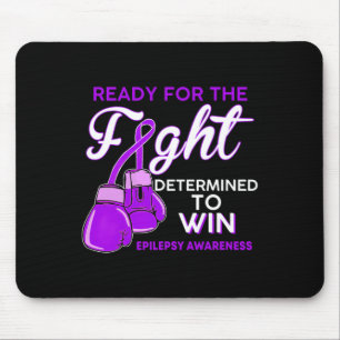 Fight Epilepsy Awareness Purple Butterfly Mouse Mat