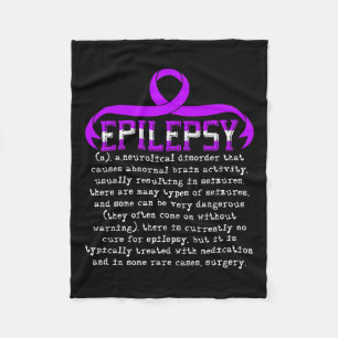 Fight Epilepsy Epileptic Epilepsy Awareness Month Fleece Blanket