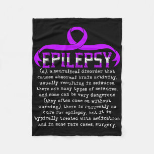 Fight Epilepsy Epileptic Epilepsy Awareness Month Fleece Blanket