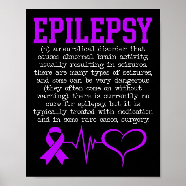 Fight Epilepsy Epileptic Epilepsy Awareness Month  Poster (Front)