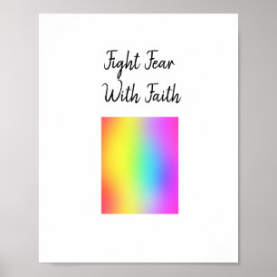 Fight Fear With Faith Poster