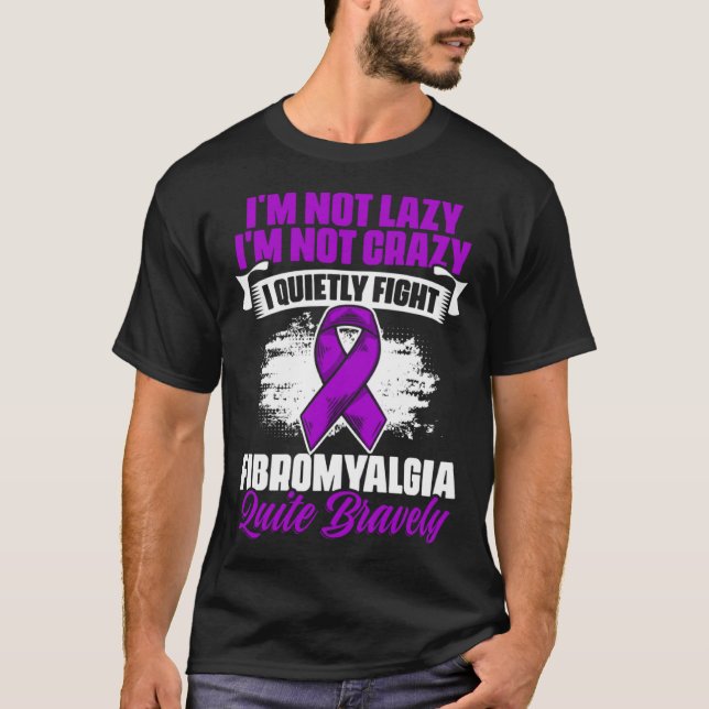Fight Fibromyalgia  Fibro Survivor Fibromyalgia Aw T-Shirt (Front)