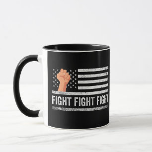 Fight Fight Fight Trump American Flag Patriotic  Mug
