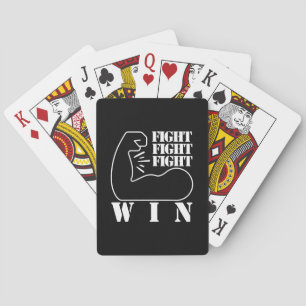 Fight, Fight, Fight, Win Playing Cards
