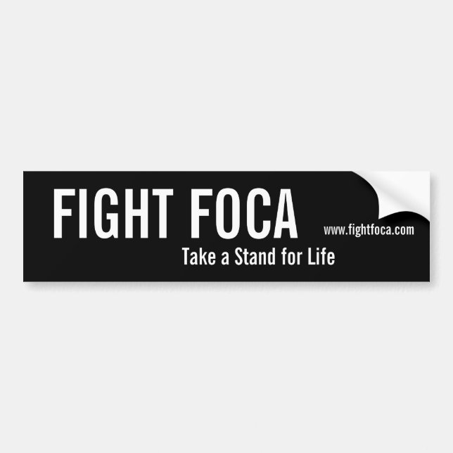 FIGHT FOCA Bumper Sticker (Front)