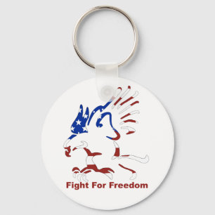 Fight For Freedom Eagle Keychain