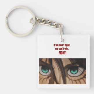 Fight for Freedom | Eren-Inspired Quote Design Key Ring