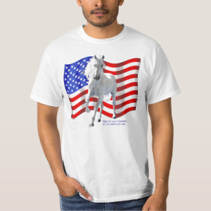 Fight for Freedom White Horse T-Shirt