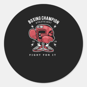 Fight for it classic round sticker