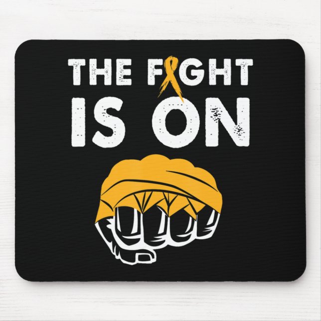 Fight For Leukaemia Awareness Gift Design Supporti Mouse Mat (Front)