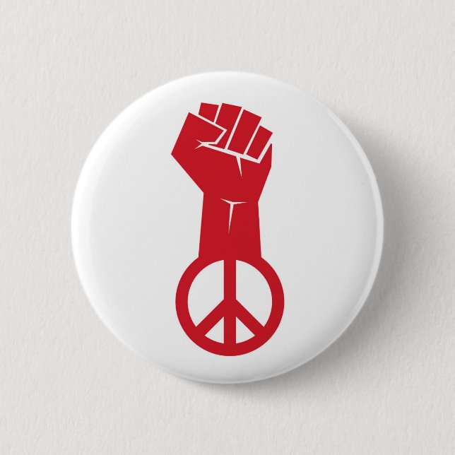 Fight For Peace 6 Cm Round Badge (Front)
