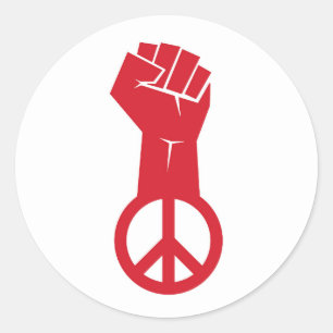 Fight For Peace Classic Round Sticker