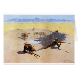 Fight for the Water Hole by Frederic Remington