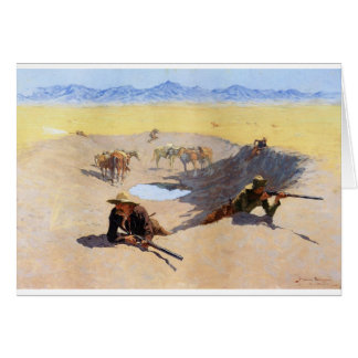 Fight for the Water Hole by Frederic Remington
