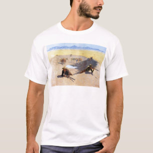 Fight for the Water Hole by Frederic Remington T-Shirt