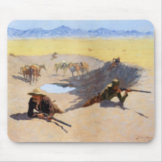 Fight for the Water Hole ~ Frederic Remington Mouse Mat