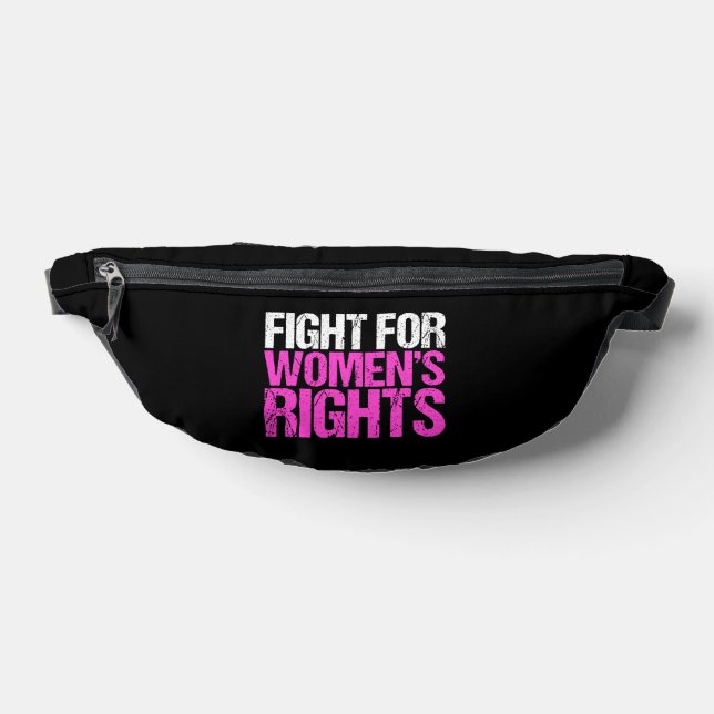 Fight for Women's Rights Bold Feminist Bum Bags (Lay Down)