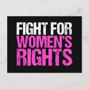 Fight for Women's Rights Postcard