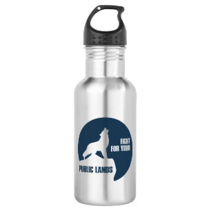 Fight For Your Public Lands Wolf 532 Ml Water Bottle