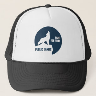 Fight For Your Public Lands Wolf Trucker Hat