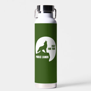 Fight For Your Public Lands Wolf Water Bottle
