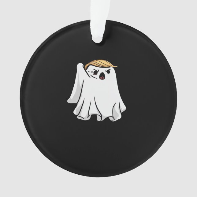 Fight Funny Halloween Trumpkin Ornament (Front)