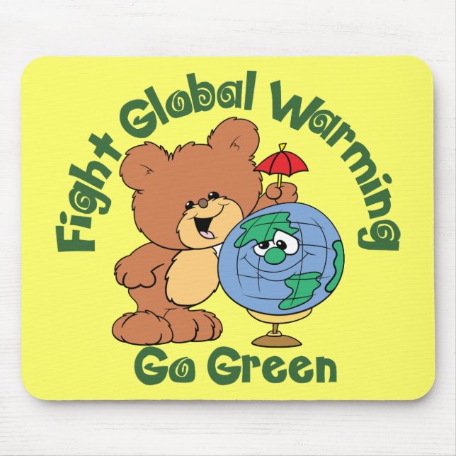 Fight Global Warming Mouse Mat (Front)