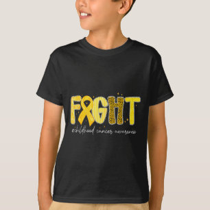 Fight Gold Ribbon Childhood Cancer Awareness T-Shirt