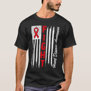 Fight Heart Disease Go Red American Heart Disease  T-Shirt