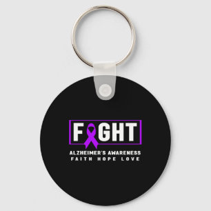 Fight Heimerheimer’s - Purple Ribbon Heimerheimer’ Key Ring