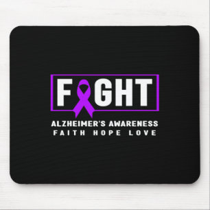 Fight Heimerheimer’s - Purple Ribbon Heimerheimer’ Mouse Mat