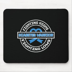 Fight High Support Type 1 Diabetes Warrior Awarene Mouse Mat