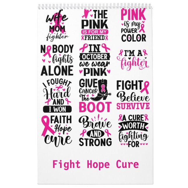 Fight Hope Cure Calendar (Cover)
