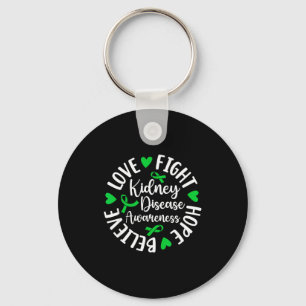 Fight hope kidney disease awareness kidney disease key ring