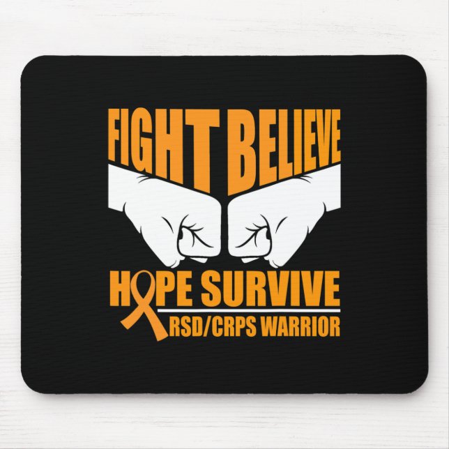 Fight Hope Survive Rsdcrps Warrior  Mouse Mat (Front)