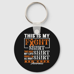 Fight  I Reflex Dystrophy Pain Syndrome RSD CRPS  Key Ring